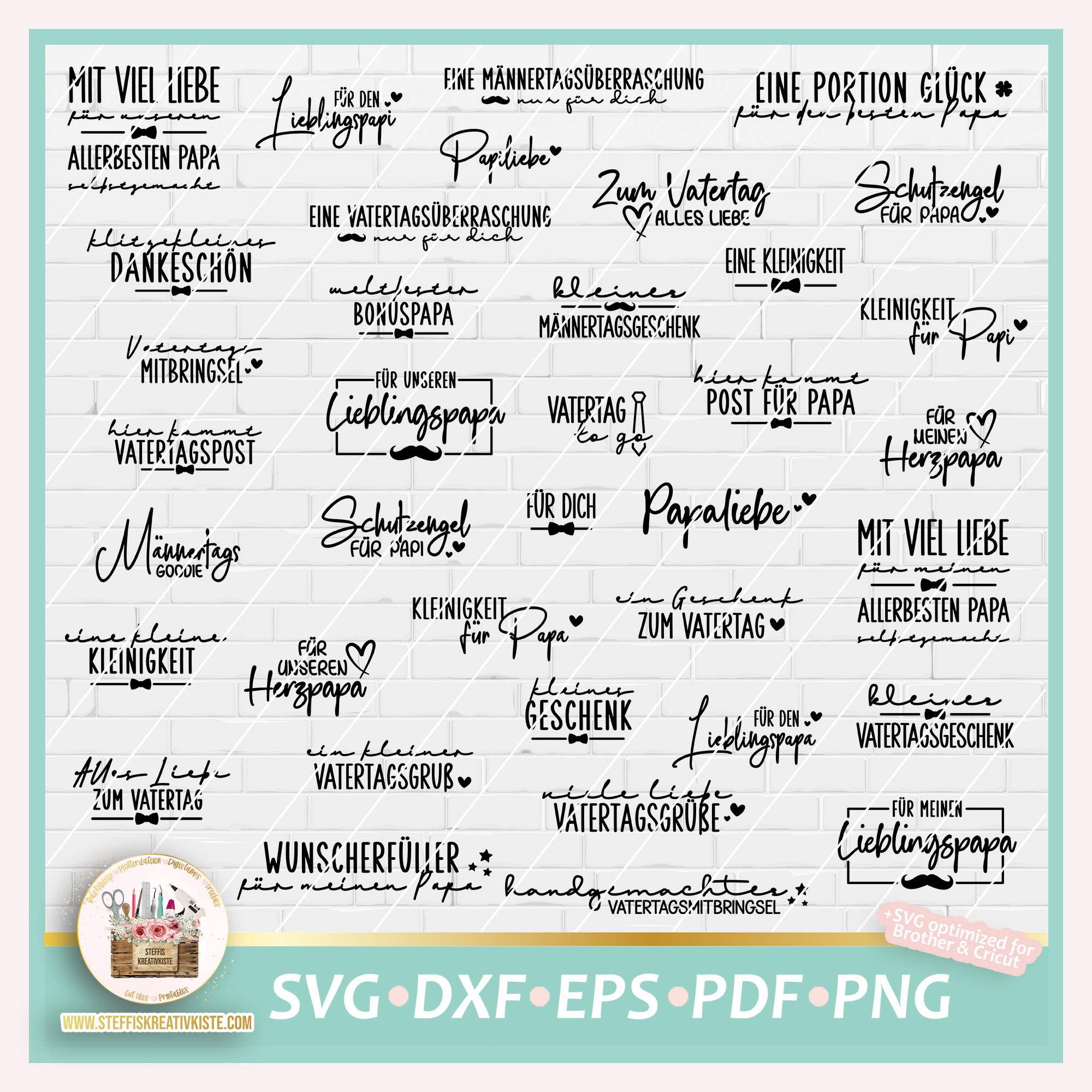 Plotterdatei EtikettenSprüche zum Muttertag in SVG, PNG & DXF